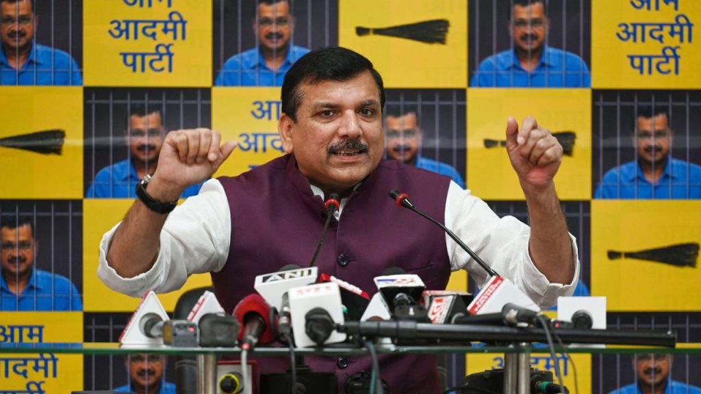 Delhi Election : दिल्ली में बढ़ा सियासी तापमान, संजय सिंह का भाजपा पर बड़ा आरोप, बोले- इन्होंने 9 हजार बचा लिए….