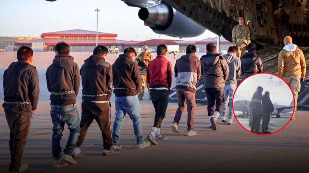 US Immigration: चेन से बांधे हाथ-पैर, व्हाइट हाउस ने दिखाई अवैध प्रवासियों की तस्वीरें
