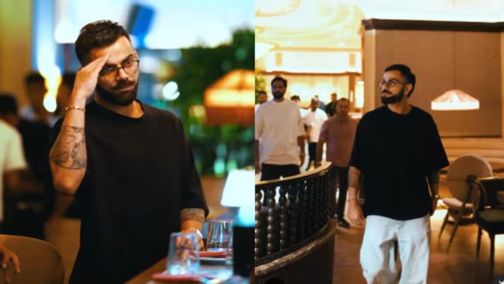 Virat Kohli : अपने रेस्टोरेंट में CSK फैन को देख छूटी विराट कोहली की हंसी, सोशल मीडिया पर वीडियो हो रहा वायरल