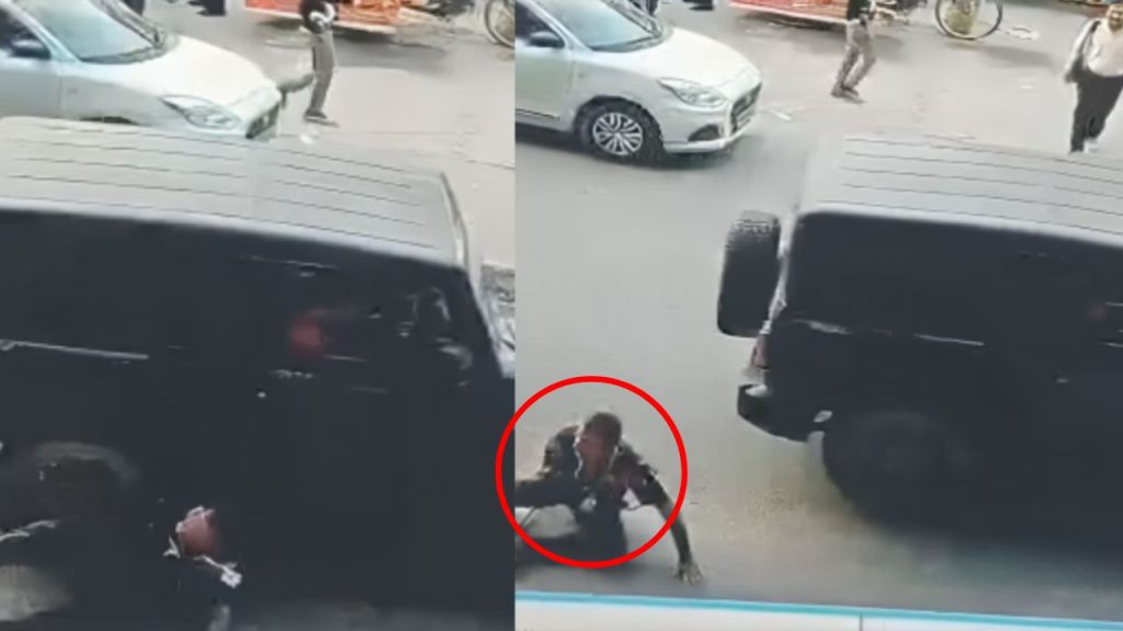 Delhi : ‘हॉर्न मत बजाओं…’ इतना सुनते ही गुस्से से लाल हो गया युवक, सिक्योरिटी गार्ड पर चढ़ा दी थार
