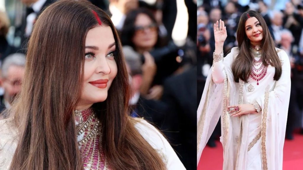 Cannes 2025: मांग में सिंदूर, गले में मोतियों का हार…Cannes 2025 में जलवा बिखेरती नजर आई Aishwarya Rai Bachchan