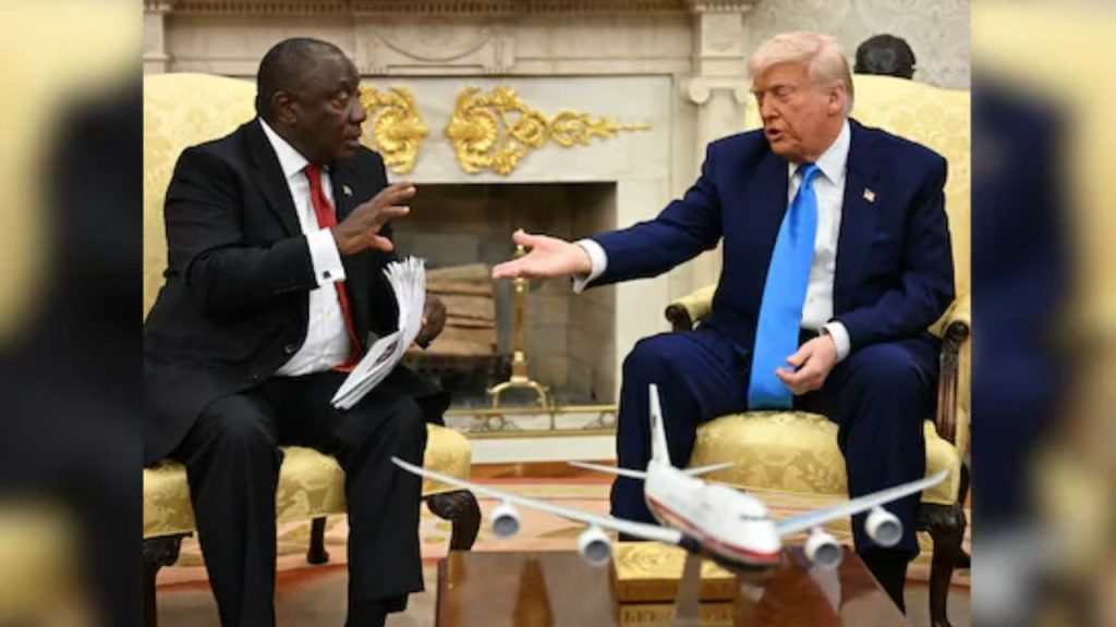 Donald Trump: व्हाइट हाउस में बवाल ! दक्षिण अफ्रीका के राष्ट्रपति रामाफोसा से भिड़े ट्रंप