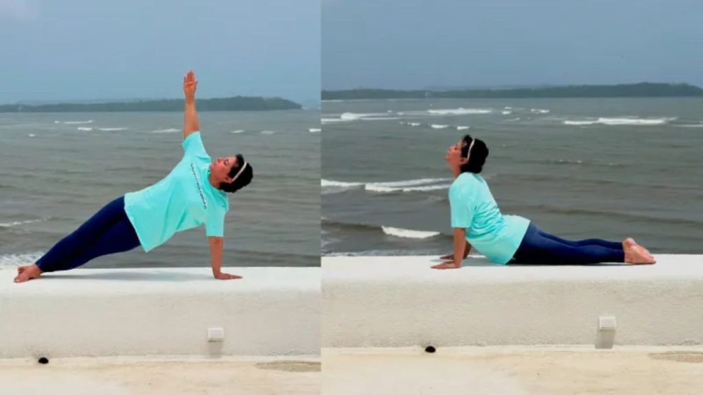 International Yoga Day 2025: समंदर किनारे हिना खान ने किया योग, हनीमून के बीच फैंस को दी फिटनेस टिप्स
